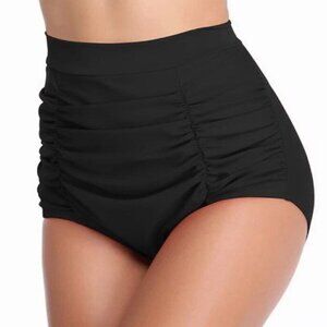 NEW DANIFY PLUS HIGH WAISTED RUCHED SWIMSUIT BOTTOMS
